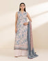 Unstitched Women's Pink Lawn 3 Piece Suit